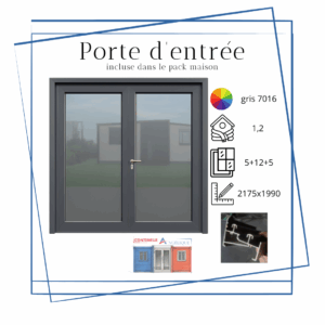 porte d'entrée noir